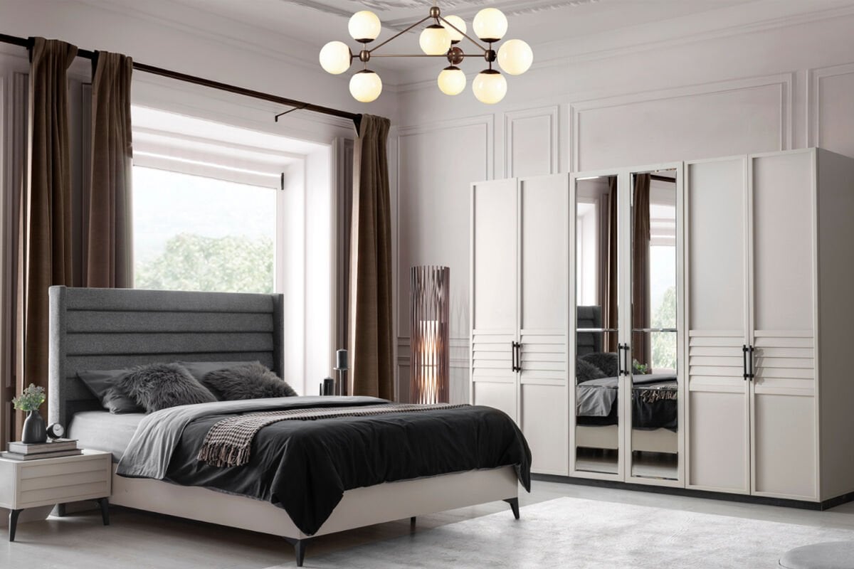 Evart Petek Başlıklı Yatak Odası Takımı (e950+e951+e952+e953)