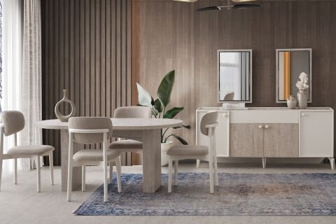 Evart Petra Yemek Odası Takımı (e118+e119+e117+a284)