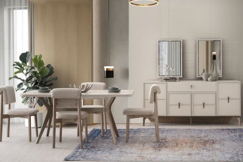 Evart Ay Işığı Yemek Odası Takımı (e108+e109+e107+a285)