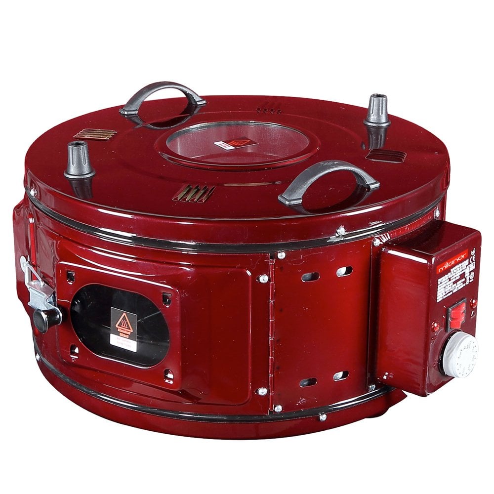 Milanor Küçük Termostatlı Emaye Davul Fırın