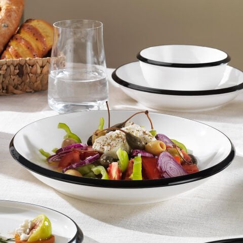 Schafer Lizzy Yemek Takımı 36 Parça-Siyah