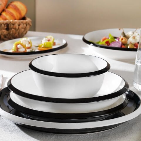 Schafer Lizzy Yemek Takımı 36 Parça-Siyah