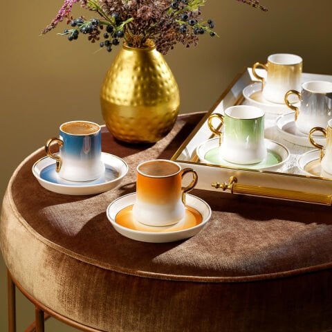 Schafer Belus 6 Kişilik Kahve Fincan Seti 12 Parça-Asorti01