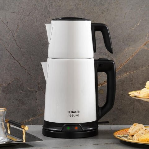 Schafer Teelike Elektrikli Çay Makinesi-Krem