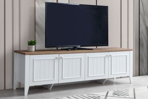 Evart E945 Yalı Tv Sehpası Beyaz/a.çam