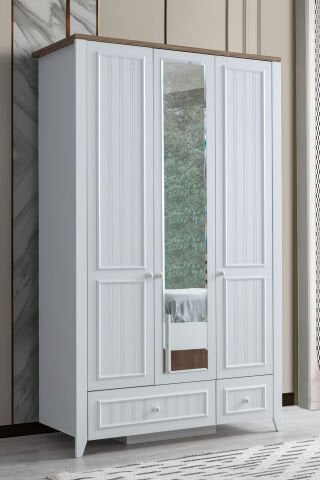 Evart E311 Yalı 3 Kapaklı Gardolap