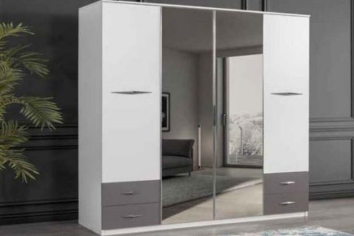 Evart E854 Bella 4 Kapaklı Dolap