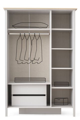 Evart E291 Yakamoz 3 Kapaklı Dolap