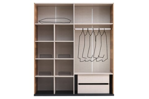 Evart E200 Beyoğlu 4 Kapaklı Dolap