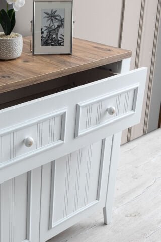 Evart E948 Yalı Konsol Beyaz /a.çam