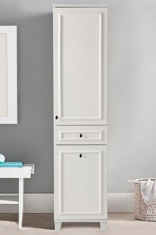 Sembol C 187 Çıtalı Çamaşır Sepetli Lake Kapaklı Dolap