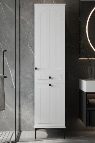 Sembol B 187 Bohem Çamaşır Sepetli Lake Kapaklı Dolap