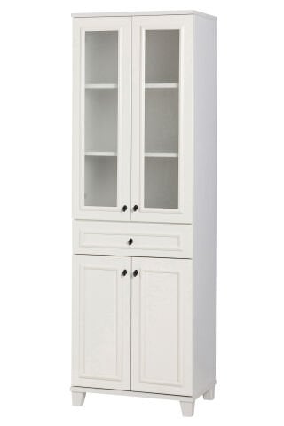 Sembol C 184 Çıtalı Cam Lake Kapaklı Dolap