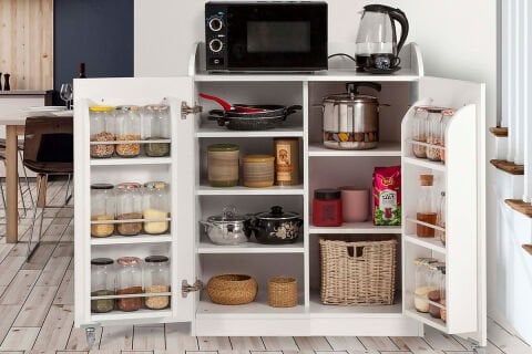 Sembol KD 04 Kiler Dolabı Kısa 90 Derece 105 Cm Açılır Kapak