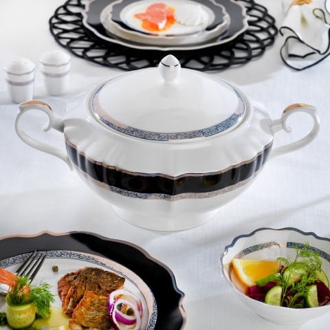 Schafer Selina Yemek Takımı 60 Parça Siyah---------