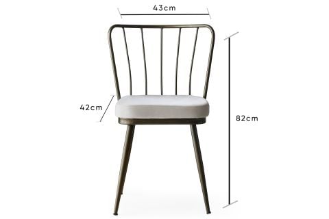 AY SANDALYE, KREM GOLD