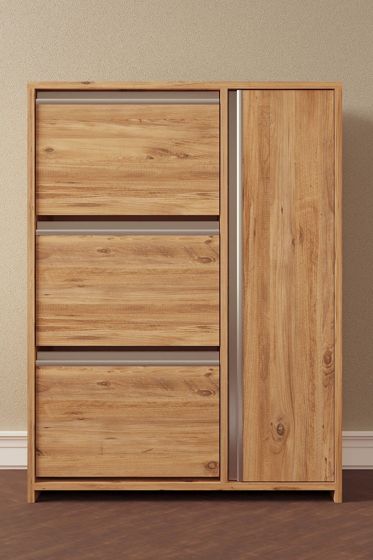 Sembol A57 3 Düşer 4 Kapaklı Ayakkabılık