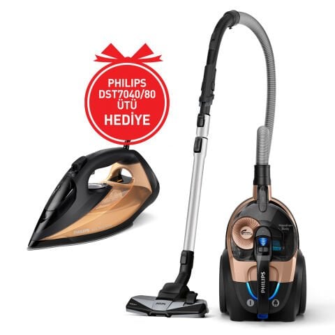 Philips BXA0078/00, XB7151/07 Toz Torbasız Süpürge (DST7040/80 Ütü Hediyeli)