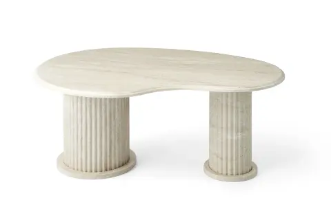 Levent Ort.0056-294, Fasulye Orta Sehpa Traverten