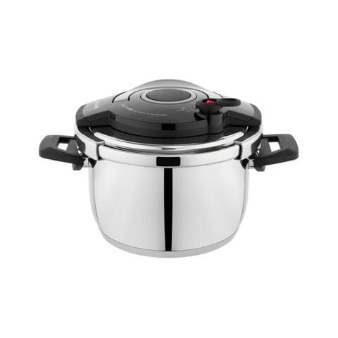 Schafer Cooky Düdüklü Tencere Seti 4+6,5 L-Siyah/Gri