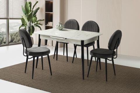 Levent Mtk.0231-704, 7002 Salta 80*120 Msa+(4) Bead San Marmo Siyah