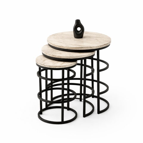 Levent Zgn.0071-710, Kafes Zigon Traverten Siyah