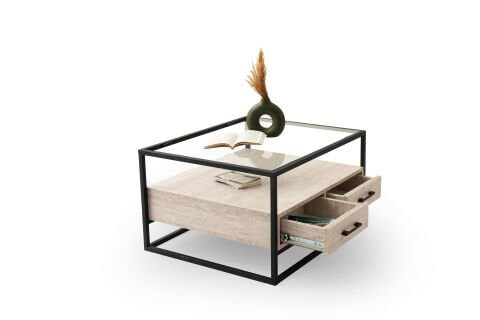 Levent Ort.0057-710, Sega Orta Sehpa Traverten Siyah