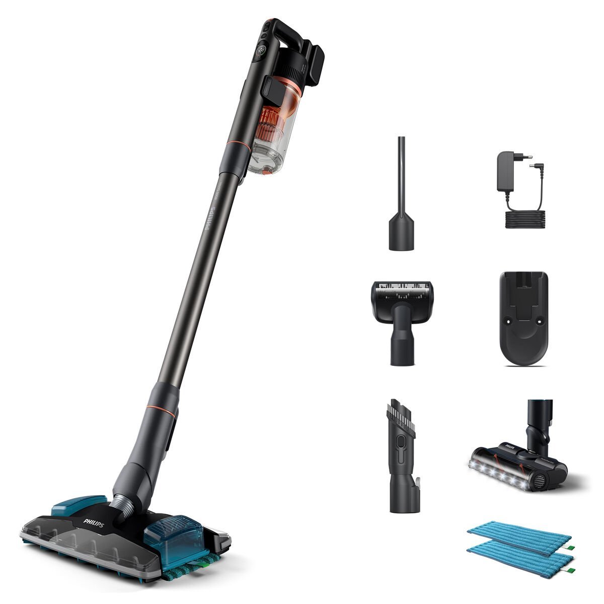 Philips 8000 Serisi Aqua Plus XC8054/01, 25.2 V Dikey Şarjlı Süpürge