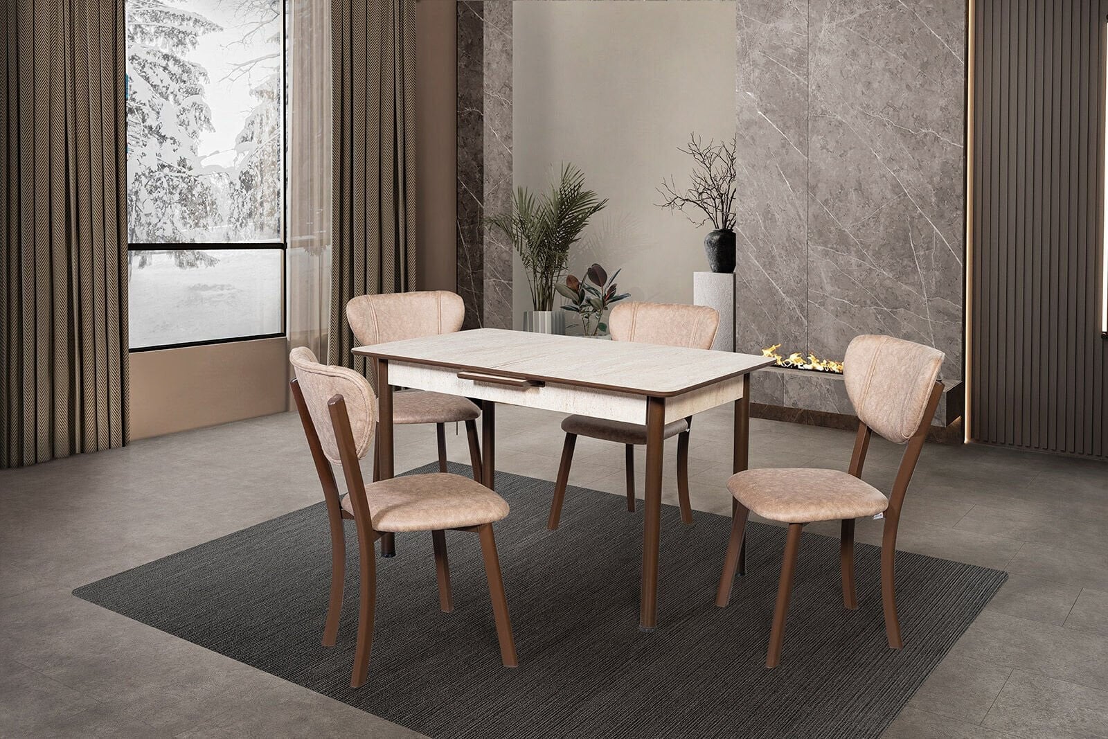 Always Star T590 Sandalyesiz Tek Masa