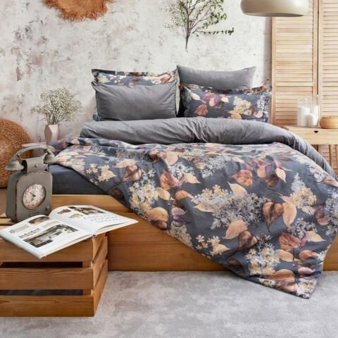 Schafer Home Premium Comfort Çift Kişilik Nevresim Takımı 6 Parça-Gri