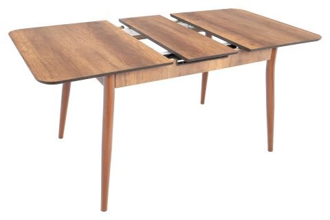 Levent MSA.0047-201 Luzio 120x80 Ahşap Ayak Açılır Masa Ceviz Ceviz