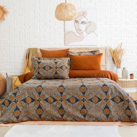 Schafer Home Premium Comfort Çift Kişilik Nevresim Takımı 6 Parça-Kiremit