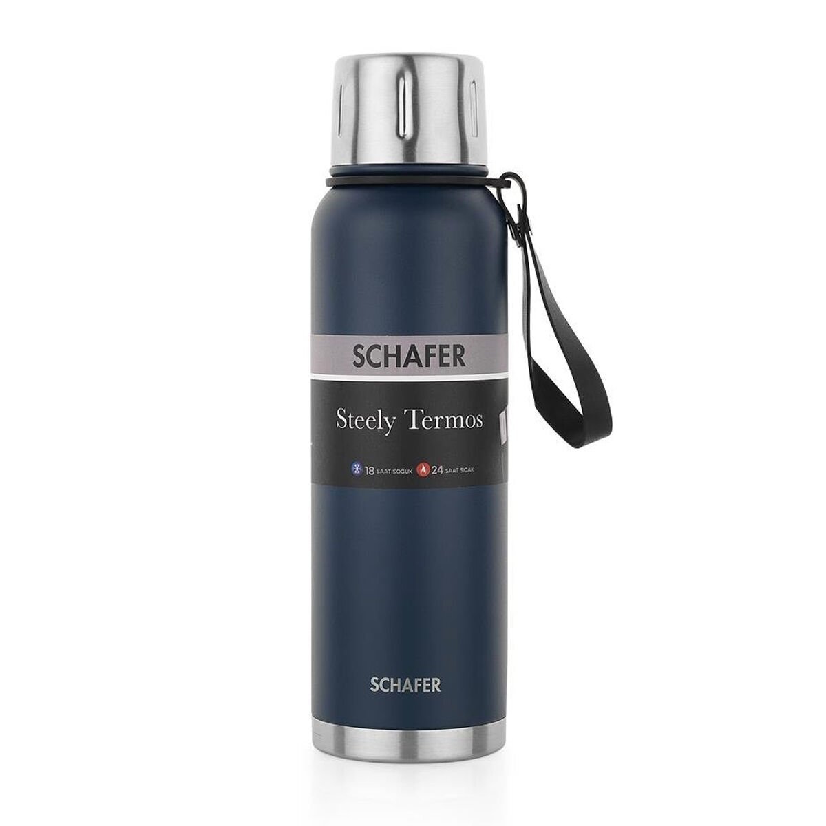 Schafer Steely Termos 1 L-Lacivert