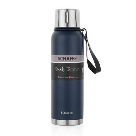 Schafer Steely Termos 1 L-Lacivert