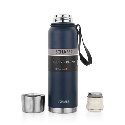 Schafer Steely Termos 1 L-Lacivert