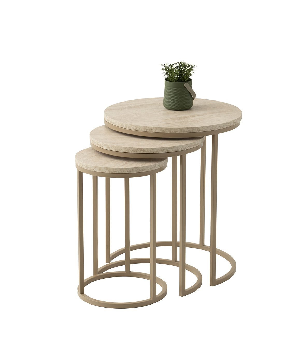 Levent Zgn.0001-708, Nil Zigon Sehpa Traverten Capuccino