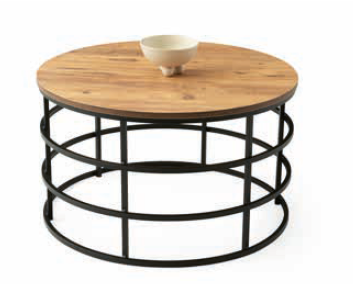 Levent Ort.0050-475, Kafes Orta Sehpa Ceviz Siyah