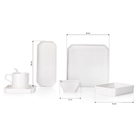 Schafer Hannah Kahvaltı Takımı 32 Parça-Beyaz