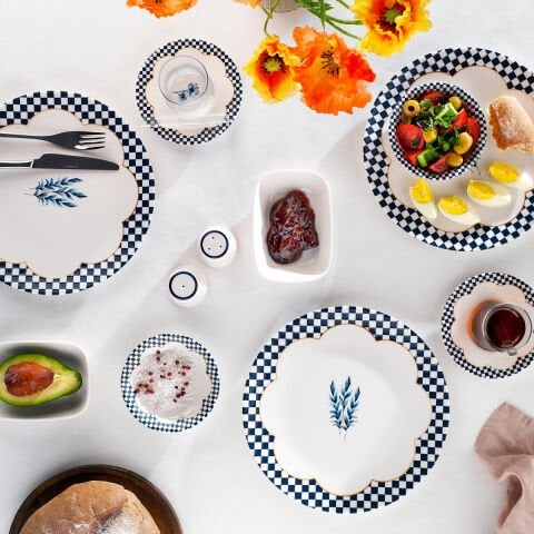 Schafer Suzzy Kahvaltı Takımı 32 Parça-Mavi