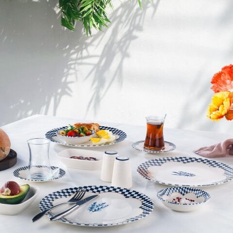 Schafer Suzzy Kahvaltı Takımı 32 Parça-Mavi