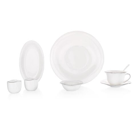 Schafer Superfine Bone Elixir Kahvaltı Takımı 32 Parça Platin