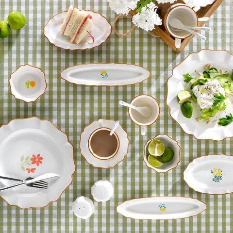 Schafer Fiora Kahvaltı Takımı 32 Parça-Çiçekli