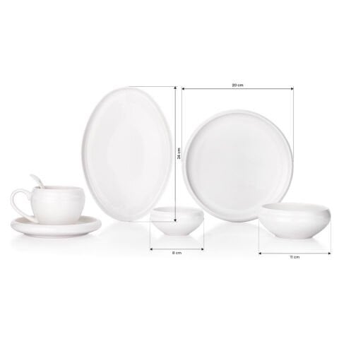 Schafer Frieda Kahvaltı Takımı 32 Parça Beyaz