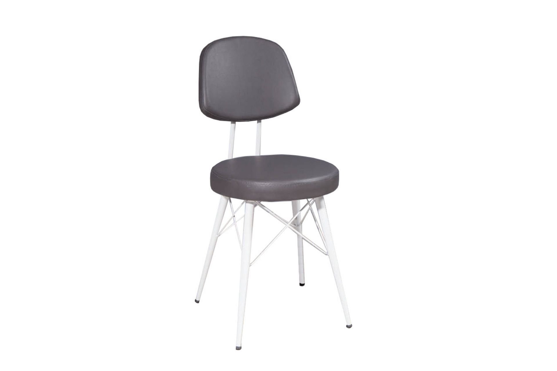 Levent SAN.0015-613, 4007 Eyfel Metal Ayak Sandalye Gri Beyaz