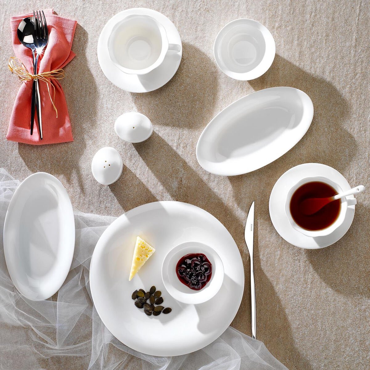 Schafer Superfine Bone Elixir Kahvaltı Takımı 32 Parça Beyaz