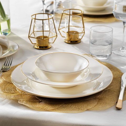 Schafer Fiesta Yemek Takımı 24 Parça-Gold
