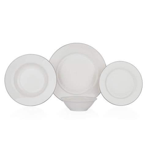 Schafer Fiesta Yemek Takımı 24 Parça-Platin