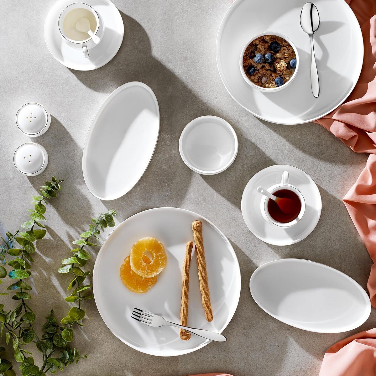 Schafer Superfine Bone Lumiere Kahvaltı Takımı 32 Parça Gold