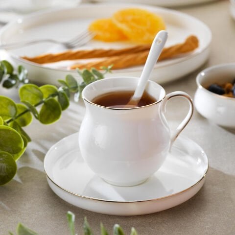 Schafer Superfine Bone Lumiere Kahvaltı Takımı 32 Parça Gold