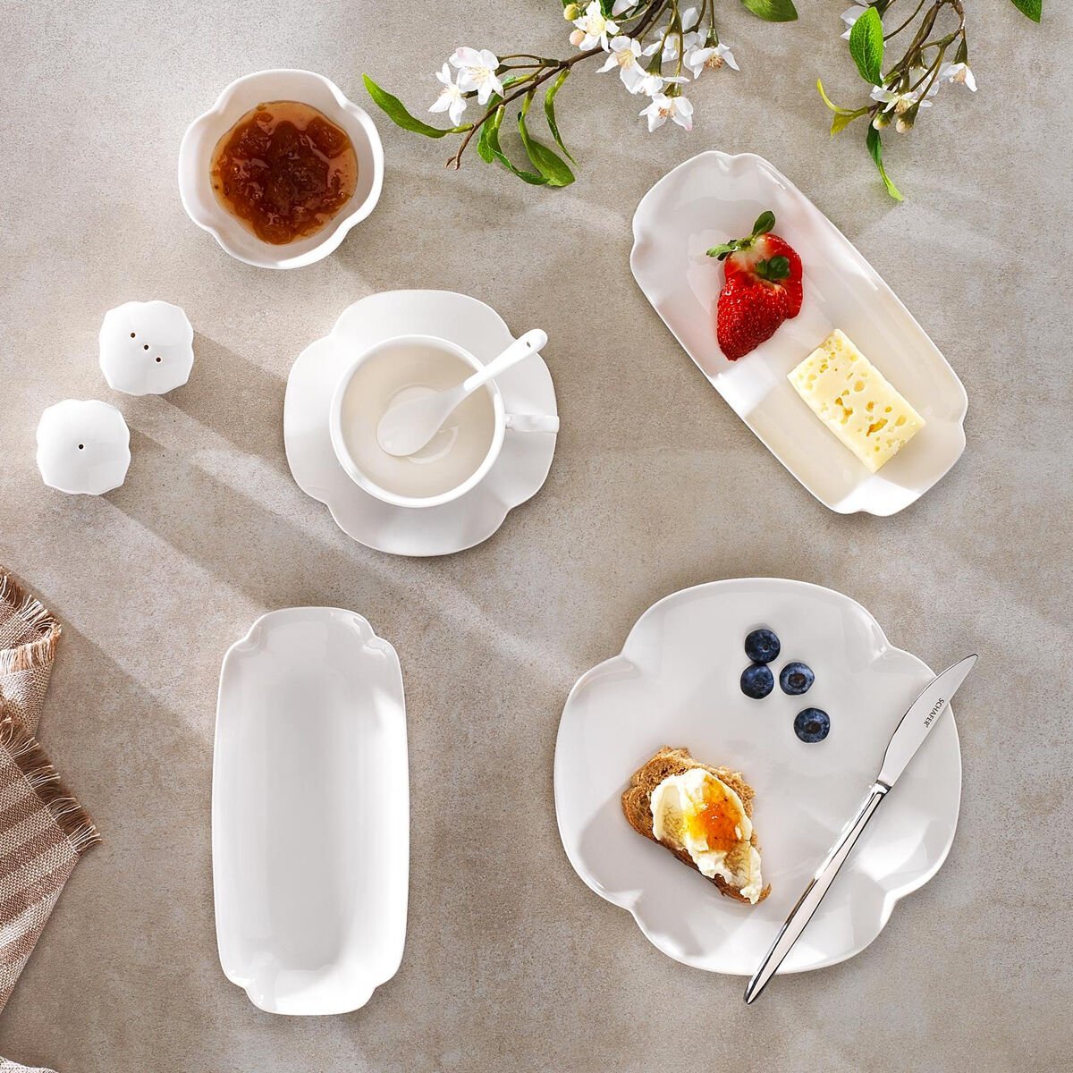 Schafer Weekend Kahvaltı Takımı 32 Parça Beyaz08